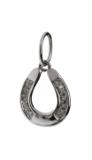 Horse Shoe Charm in silver